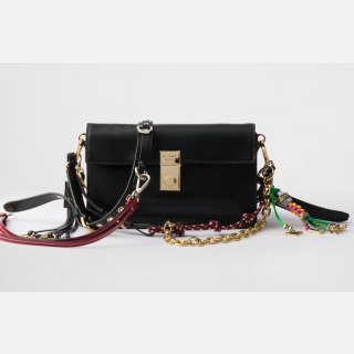 Prada Soft Sound small leather shoulder bag with charms