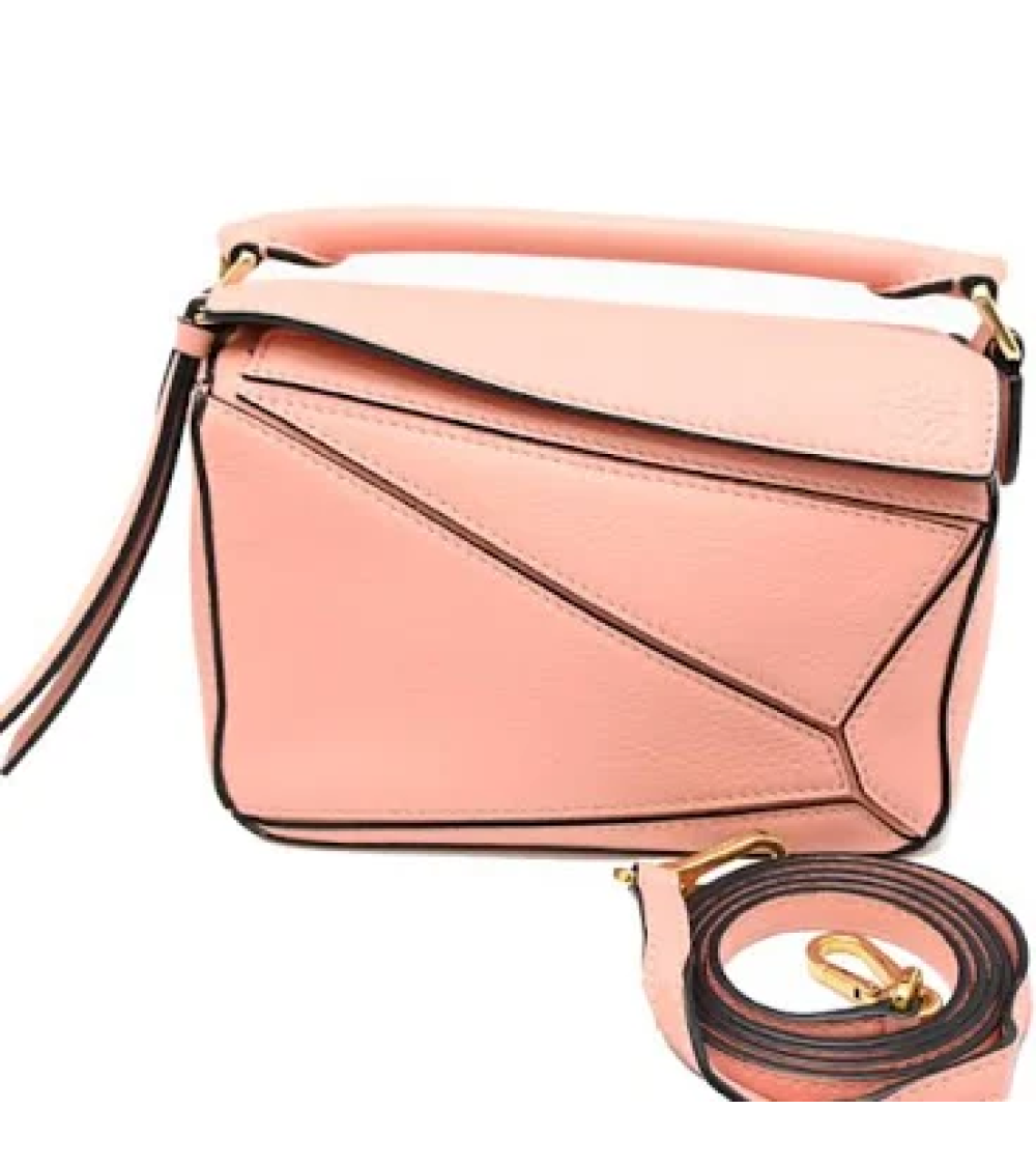 Small Puzzle Edge bag in soft grained calfskin