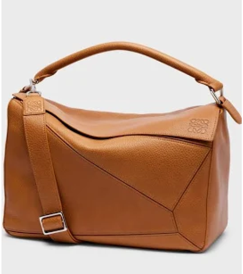 Small Puzzle Edge bag in soft grained calfskin