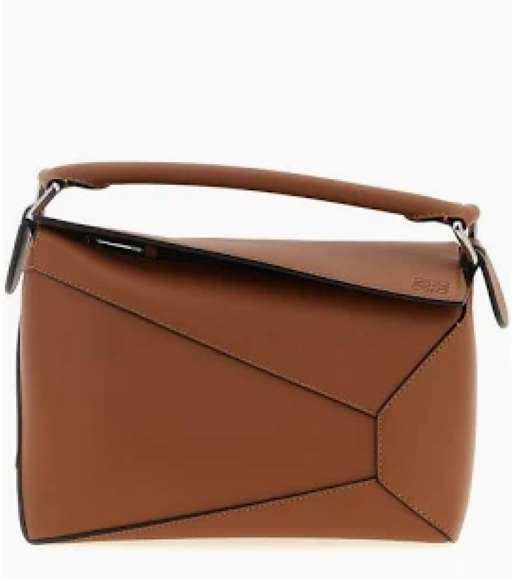 Small Puzzle Edge bag in soft grained calfskin